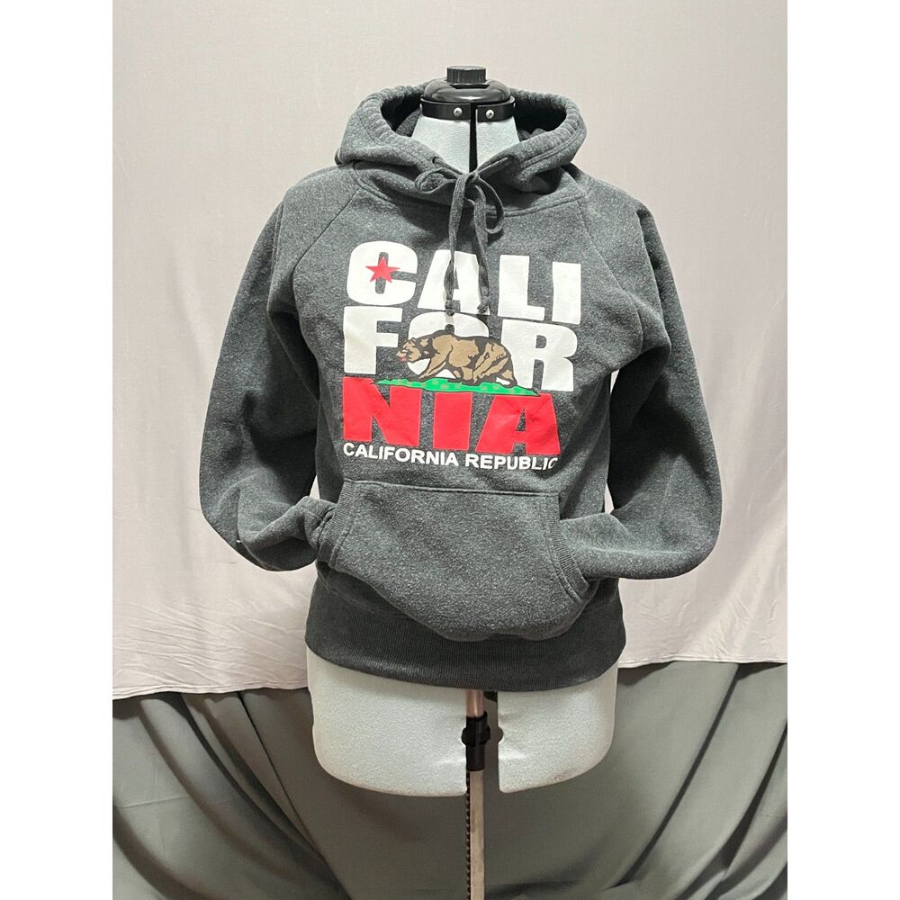 California Hoodie Sweatshirt Adult Unisex XL Black Logo Skate Surf